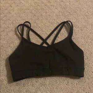 Manduka black sports bra size small